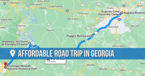 The Most Affordable Georgia Road Trip Takes You To 5 Sites For Under $100