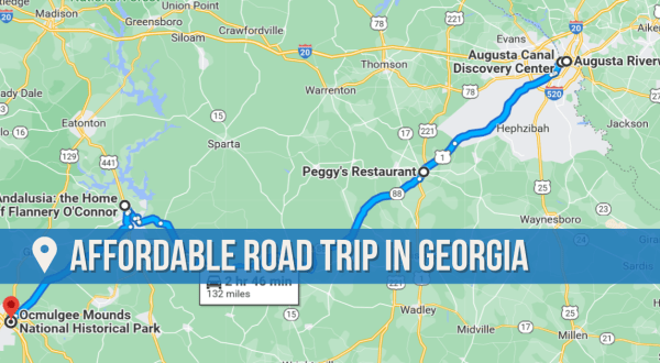 The Most Affordable Georgia Road Trip Takes You To 5 Sites For Under $100