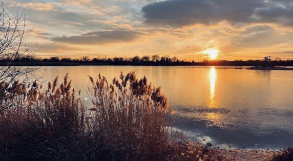 Watch The Sunset At Lake Renwick Preserve, A Unique Nature Escape In Illinois