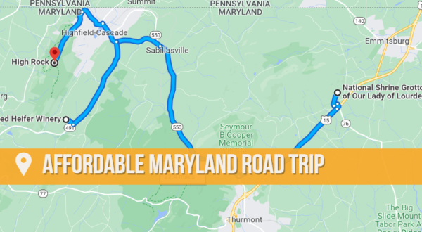 The Most Affordable Maryland Road Trip Takes You To 4 Stunning Sites For Under $100