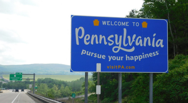The Best Sight In The World Is Actually A Road Sign That Says Welcome To Pennsylvania