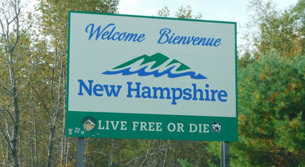 The Best Sight In The World Is Actually A Road Sign That Says Welcome To New Hampshire