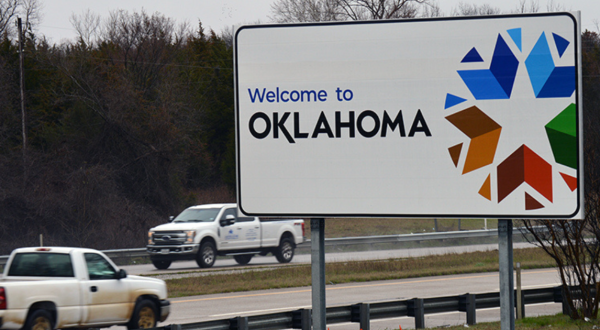 The Best Sight In The World Is Actually A Road Sign That Says Welcome To Oklahoma