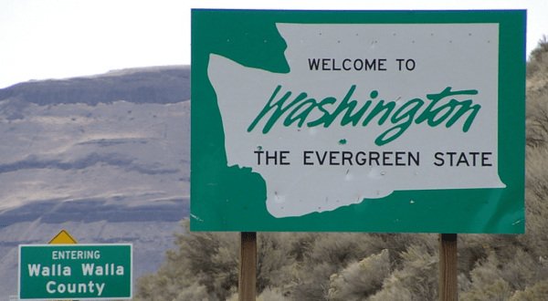 The Best Sight In The World Is Actually A Road Sign That Says Welcome To Washington