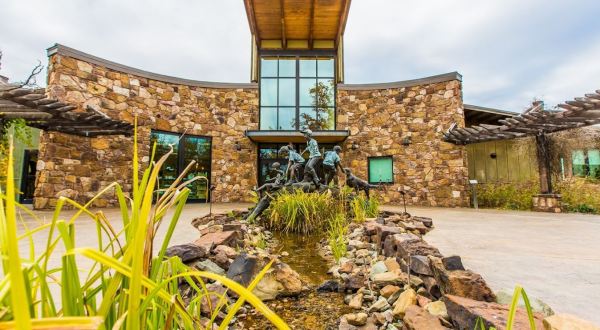 There’s A Recreational Lake Next To A Nature Center In Arkansas, Making For A Fun-Filled Family Outing