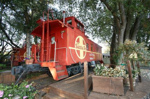 Sleep In A Caboose Airbnb, Then Have Dinner At Blue Wing Saloon In Northern California