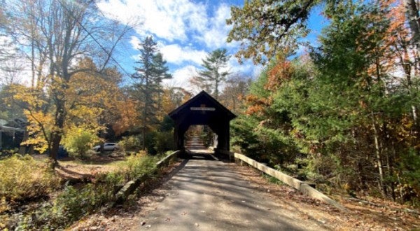 Walk Across The Swamp Meadow Covered Bridge For A Gorgeous View Of Rhode Island’s Fall Colors