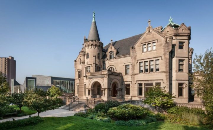The Turnblad mansion building looks like hogwarts in Minnesota