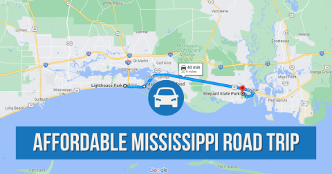 The Most Affordable Mississippi Road Trip Takes You To 3 Stunning Sites For Under $100