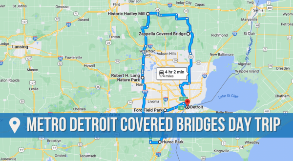 This Day Trip Takes You To 5 Covered Bridges Around Detroit And It’s Perfect For A Scenic Drive