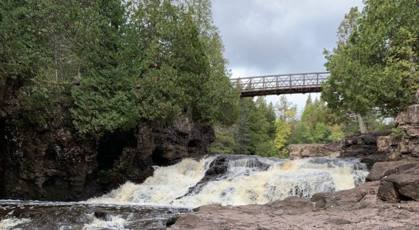 The Minnesota State Park Where You Can Hike Across Two Bridges With Waterfall Views Is A Grand Adventure