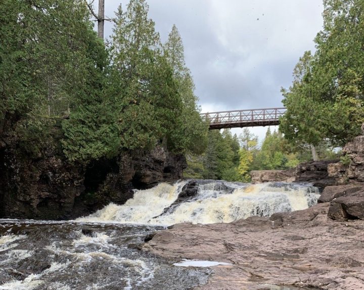 minnesota bridges with waterfall views