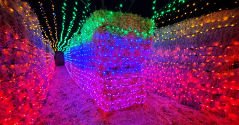 Grab Some Hot Chocolate And Get Lost In This Christmas Straw Maze In Idaho This Holiday Season