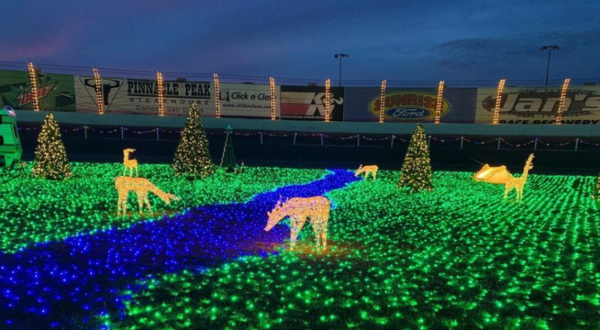 Experience Millions Of Holiday Lights At Santa’s Speedway In Southern California