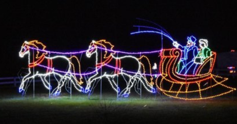 This Horse-Themed Drive-By Christmas Lights Display In Kentucky Will Make Your Holiday Season Magical