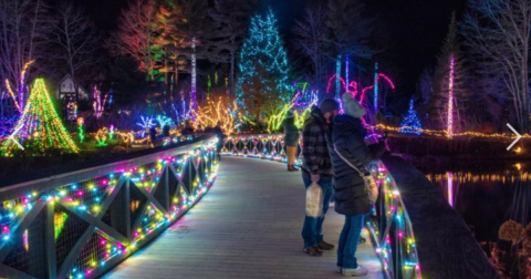 Maine's Largest Walk-Thru Christmas Light Display Belongs At The Top Of Your Holiday Bucket List
