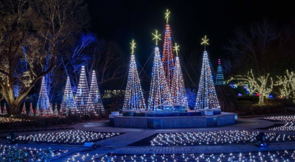 The One Garden In Kansas That Comes Alive With 2 Million Colorful Christmas Lights