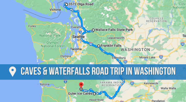 Take This Unforgettable Road Trip To Experience Some Of Washington’s Most Impressive Caves And Waterfalls