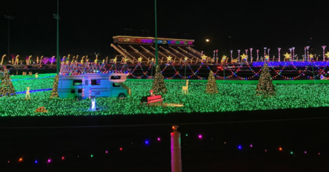 Southern California's Enchanting 2-Mile Santa's Speedway Christmas Lights Holiday Drive-Thru Is Sure To Delight