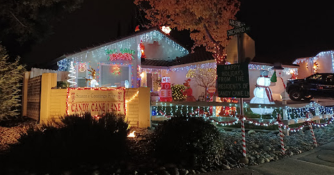 Drive Or Walk Through Millions Of Holiday Lights At Candy Cane Lane In Northern California