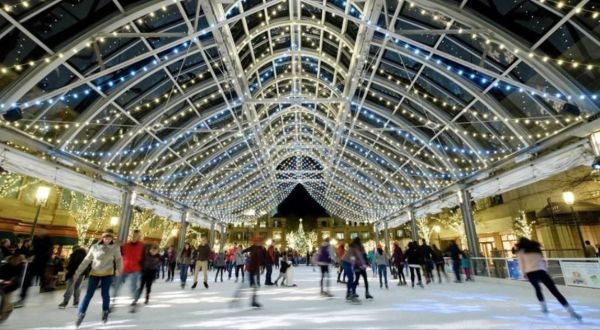 Skate Under A Canopy Of Christmas Lights At This Magical Rink In Virginia