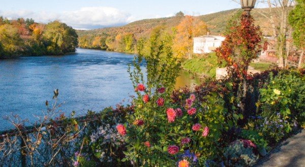 Walk Across The Bridge Of Flowers For A Gorgeous View Of Massachusetts’ Fall Colors