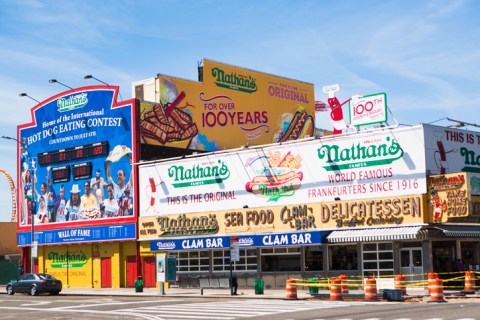 The Oldest Operating Nathan's Famous In New York Has Been Serving Mouthwatering Hotdogs For Over 100 Years