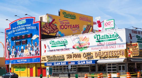 The Oldest Operating Nathan’s Famous In New York Has Been Serving Mouthwatering Hotdogs For Over 100 Years