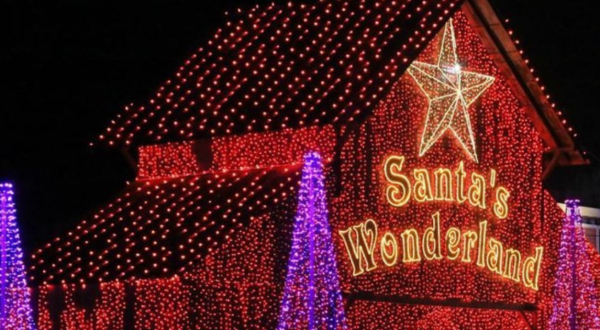 Santa’s Wonderland Is One Of The Biggest And Brightest Christmas Light Displays In Texas
