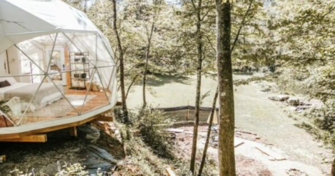 There's A Luxury Glamping Dome In North Carolina Where You Can Truly Sleep Beneath The Stars