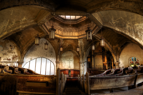 It Doesn't Get Much Creepier Than This Abandoned Presbyterian Church Hidden in Michigan