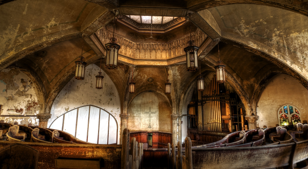 It Doesn’t Get Much Creepier Than This Abandoned Presbyterian Church Hidden in Michigan