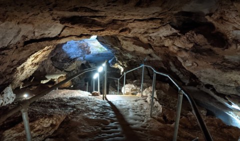 Hike Through An Underground Cave At This Oklahoma State Park, Then Dine At An Old General Store Restaurant