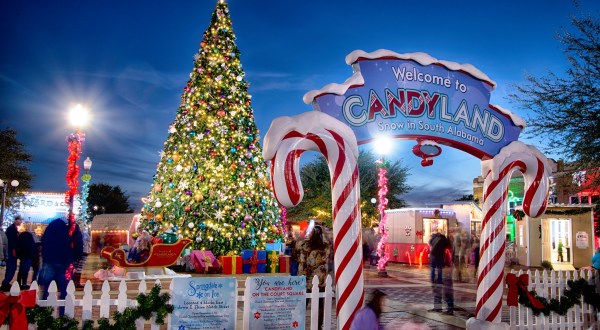 Experience A Winter Wonderland This Holiday Season At Christmas In Candyland In Alabama