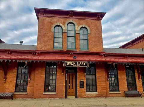 Enjoy Brunch In A Historic Train Depot At This Small-Town Diner In Ohio