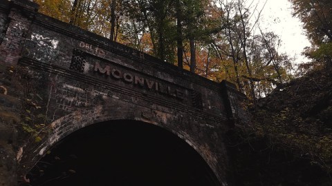 For A Double Dose Of Ghost Hunting Thrills, Visit This Abandoned Train Tunnel In An Ohio Ghost Town