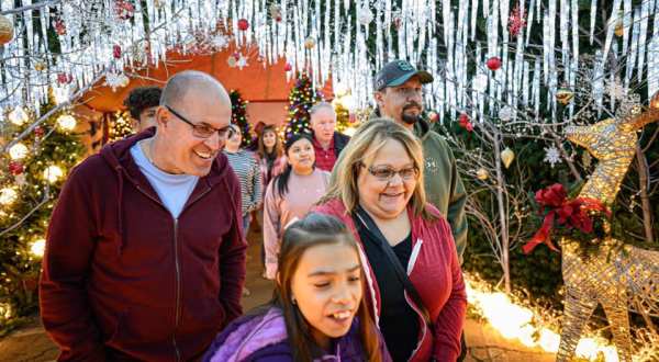 Walk Through A Winter Wonderland Village This Holiday Season In Oklahoma