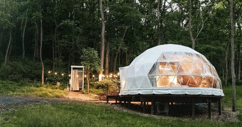 There's A Dome Airbnb In Pennsylvania Where You Can Truly Sleep Beneath The Stars