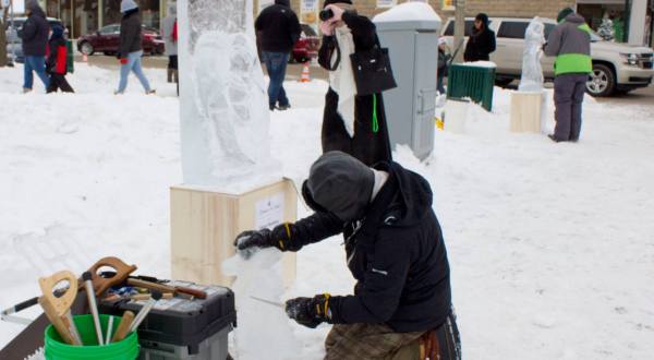 Marvel At More Than A Dozen Sculptures At Wisconsin’s Most Magical Ice Festival This Winter