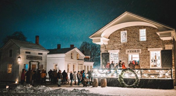 This New York Christmas Town Is Straight Out Of A Norman Rockwell Painting
