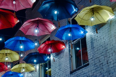 You Won't Feel A Drop Of Rain When You Walk Through The Whimsical Umbrella Alley In Kentucky