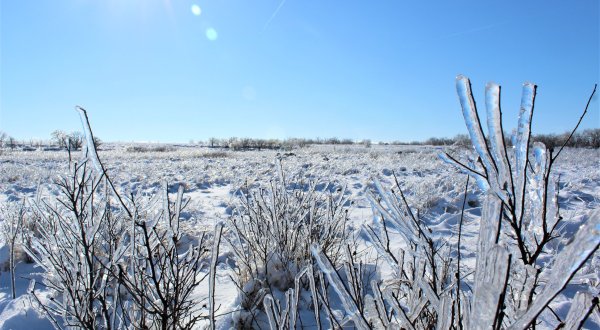 Seeing The Iconic Pipestone National Monument Covered In Snow Proves That Winter In Minnesota Is Magical