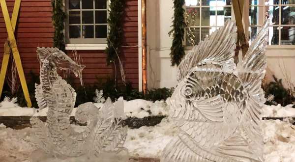 Marvel At Numerous Sculptures At Vermont’s Most Magical Ice Festival This Winter