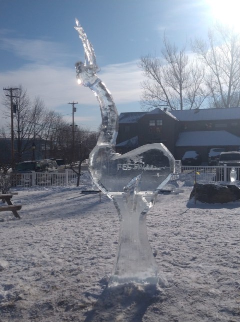 Marvel At Beautiful Ice Sculptures At Maine's Largest Ice Festival This Winter