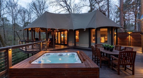 Have A Luxurious Night In The Nest, A Tent In The Treetops of Arkansas