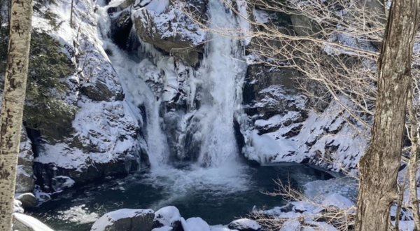 Marvel Over Frozen Waterfalls And Snow-Frosted Rock Formations On This Winter Hike In Massachusetts