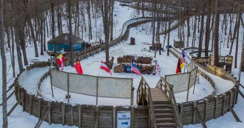 Luge At Night Is The One-Of-A-Kind Winter Attraction In Michigan You Need To Experience For Yourself