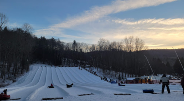 Try The Ultimate Nighttime Adventure With Night Snow Tubing At Ski Butternut In Massachusetts