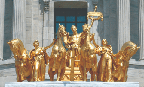 Few People Know The Iconic State Capitol Statue In Minnesota Was Actually Imported From New York