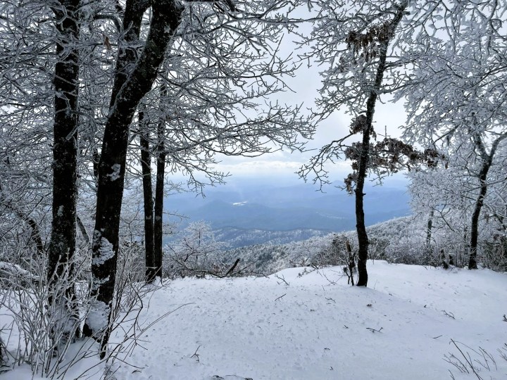 winter hike in Georgia